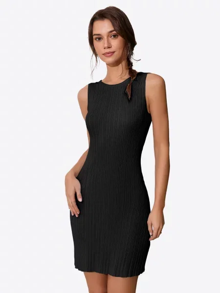 Imily Bela Rochie tricotat negru