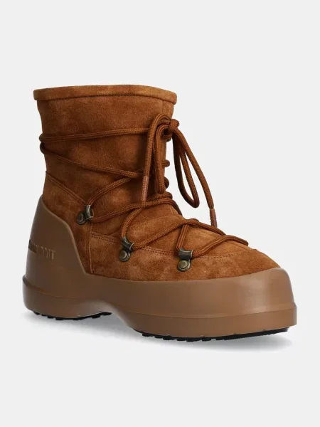Moon Boot cizme de zapada din piele intoarsa MB LUNA BOOT SUEDE maro