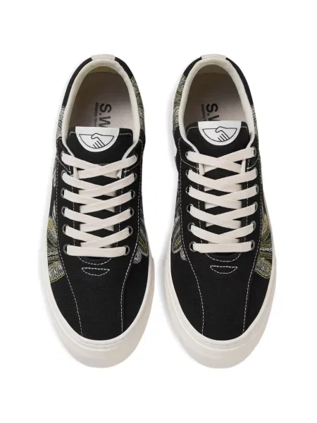 Sneakerși S.w.c cu broderie negru