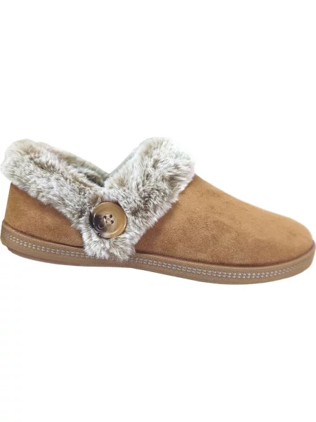Papuče Skechers smeđa