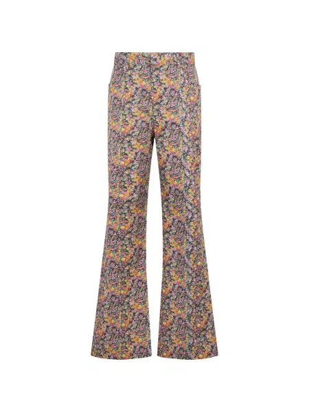 Pantaloni Philosophy Di Lorenzo Serafini cu model floral negru