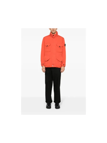 Lekka kurtka Stone Island z kamieniami czerwona