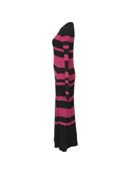 Rochie Proenza Schouler cu dungi tricotate negru