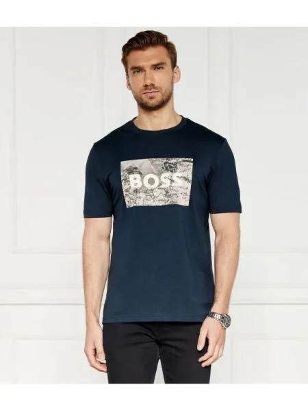 BOSS ORANGE Tricou TE_BUILDING portocaliu