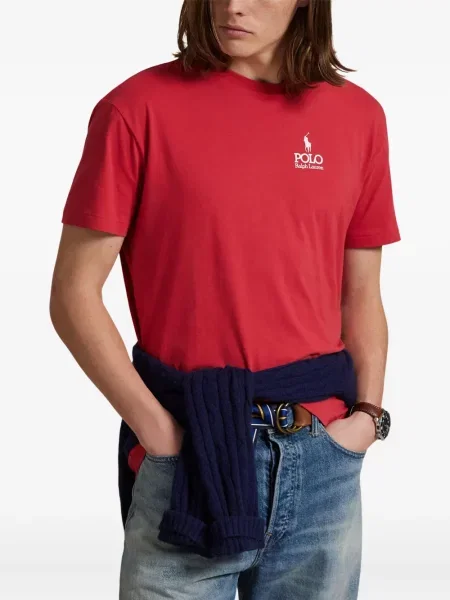 Μικρός κασκέτο Polo Ralph Lauren με χαμηλή μέση υφαίνω διαγωνίως πράσινο