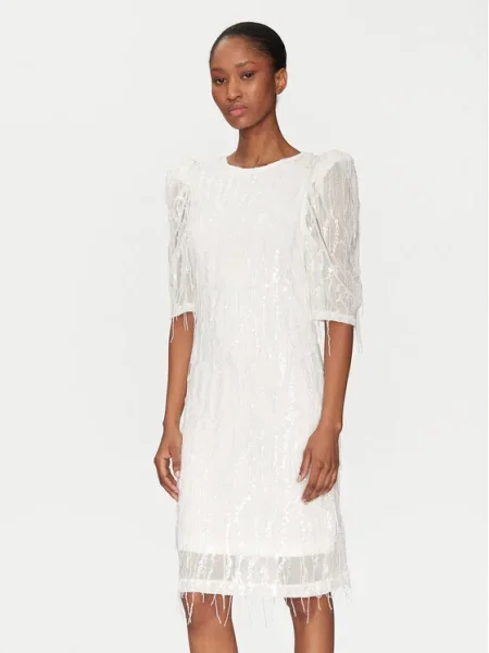 YAS Rochie cocktail Bolina alb