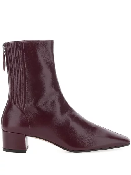 Botine Aquazzura din piele roșu