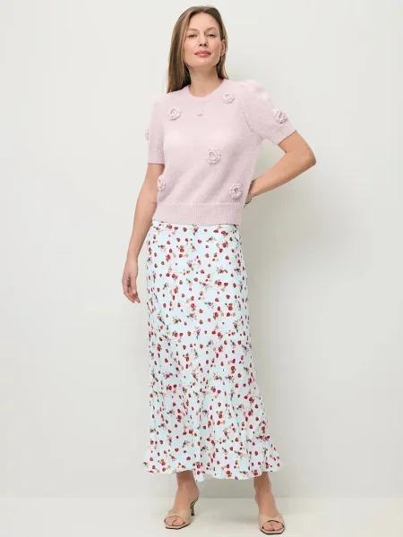 BIZUU spódnica z MOLLENA niebieska