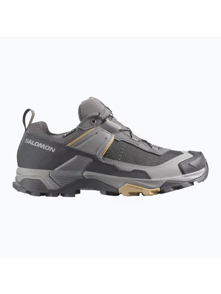 Buty trekkingowe Salomon X ULTRA 5 GTX plum kitten / nine iron / soft clay szare