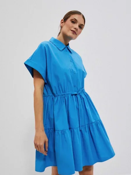 Sukienka koszulowa Marisse niebieska