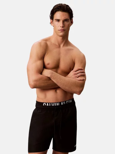 Calvin Klein Șorturi de baie negru alb