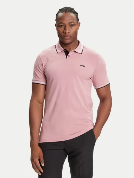 BOSS Tricou polo Paul roz