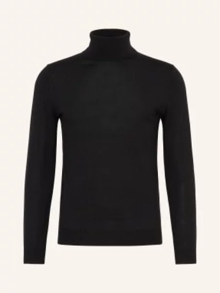 Reiss Golf Caine Z Wełny Merino schwarz czarny