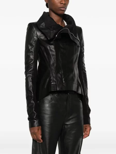 Lung geanta de piele Rick Owens negru