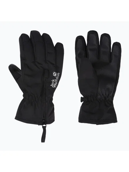 Mănuși de trekking pentru copii Jack Wolfskin Easy Zip black negru
