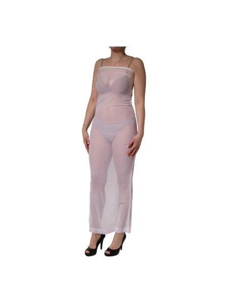 Sukienka maxi Dolce And Gabbana biała