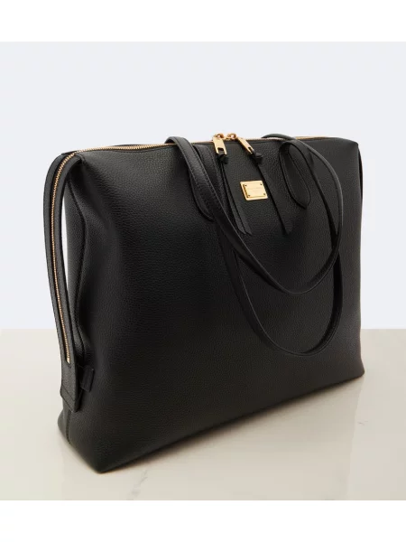 Geantă shopper Dolce&gabbana din piele negru