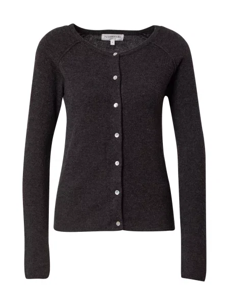 Rosemunde Pletena jopa temno siva