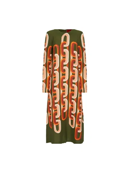 Sukienka midi La Doublej z długim rękawem do kolan