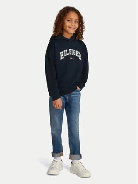 Tommy Hilfiger Pulóver Varsity Sötétkék