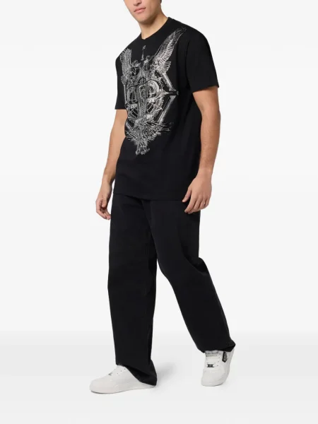 Tricou Philipp Plein scurt negru