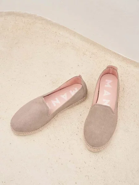 Замшеві еспадрилі Manebi Flat Espadrilles W N0 коричневий