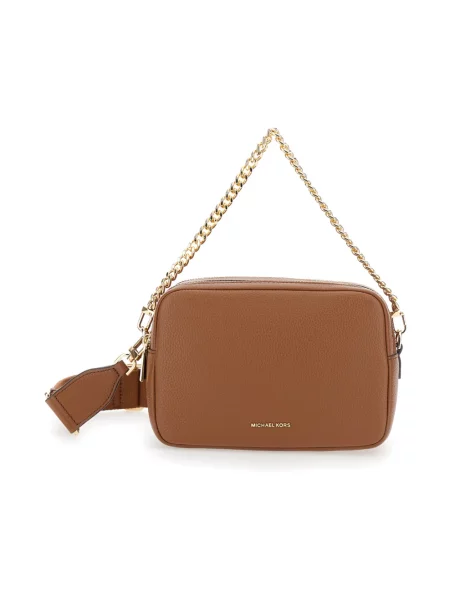 Torebka crossbody Michael Kors skórzana brązowa