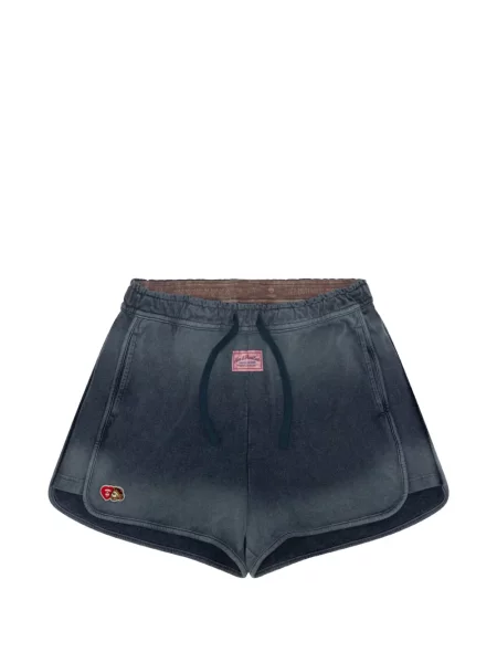 Pantaloni scurți Aape By A Bathing Ape cu broderie albastru