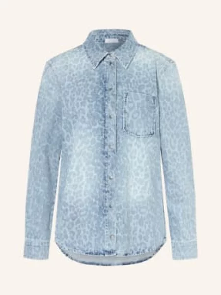 Lala Berlin Bluzka Jeansowa Bekki blau niebieska