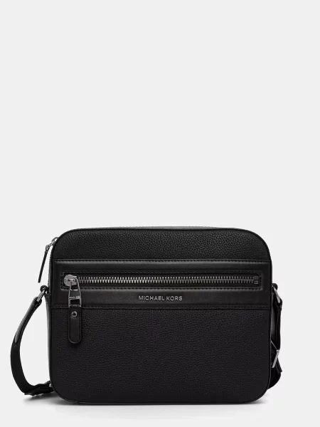 Michael Kors geantă mică pentru bărbați cu imitație de piele negru