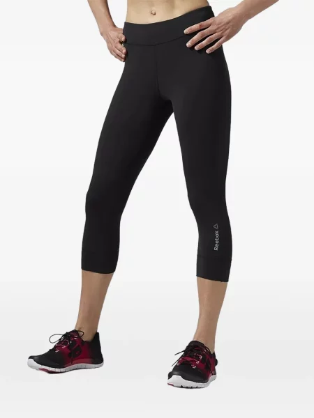 Cropp leggings Reebok cu autograf negru