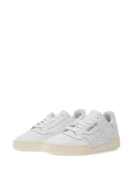 Csíkos kötött galléros póló Adidas fekete
