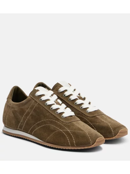 Велурени маратонки Toteme зелено