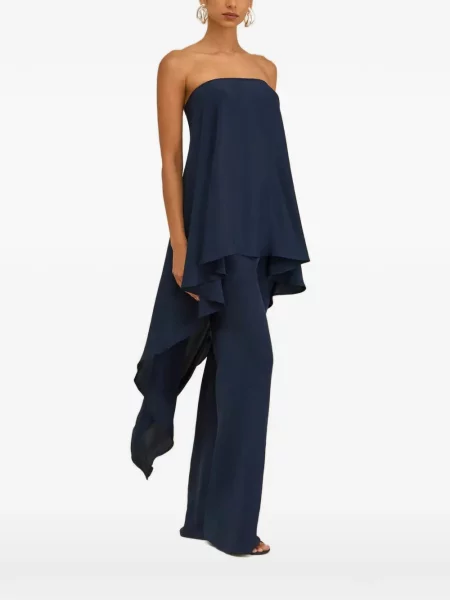 Top Cult Gaia cu un umăr gol albastru