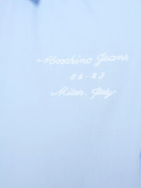 Рубашка Moschino голубая