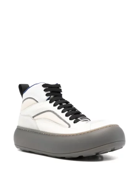 Sneakers Moschino με κορδόνια με δαντέλα λευκό