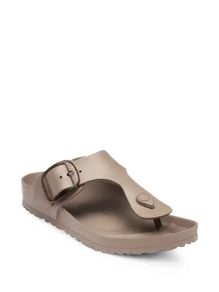 Papuci Birkenstock cu cataramă maro