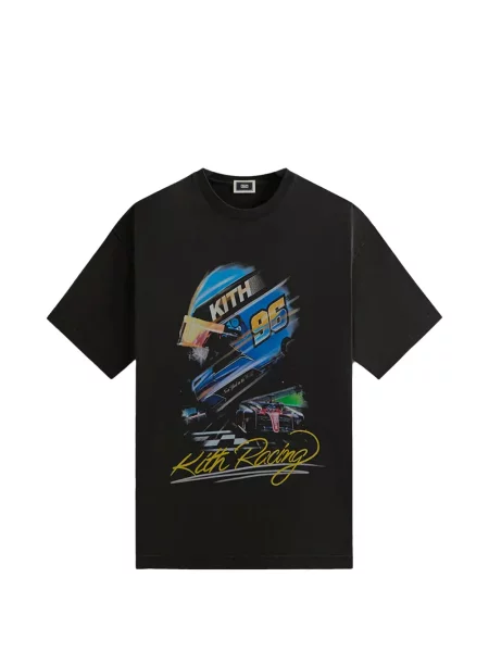 Графичен тениска Kith с принт черно