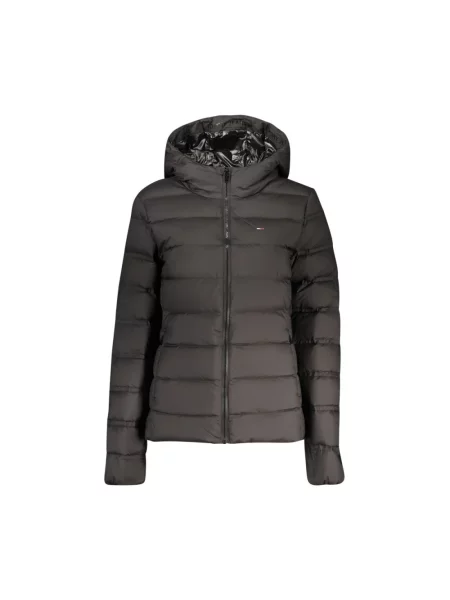 Kurtka jeansowa Tommy Jeans z kapturem czarna