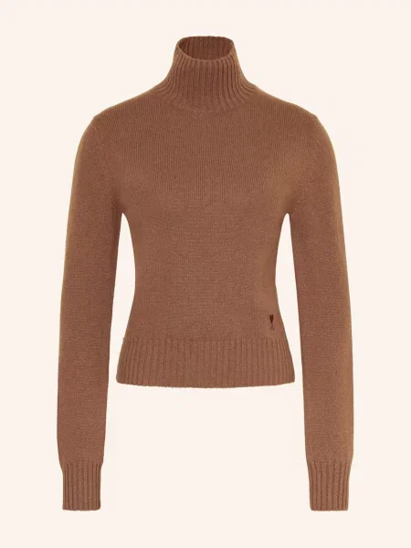 Ami Paris Sweter Z Kaszmiru braun