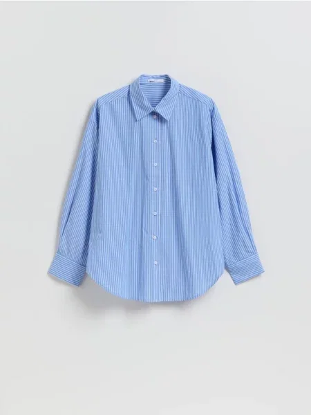 Reserved сорочка у смужку світло-блакитний блакитна