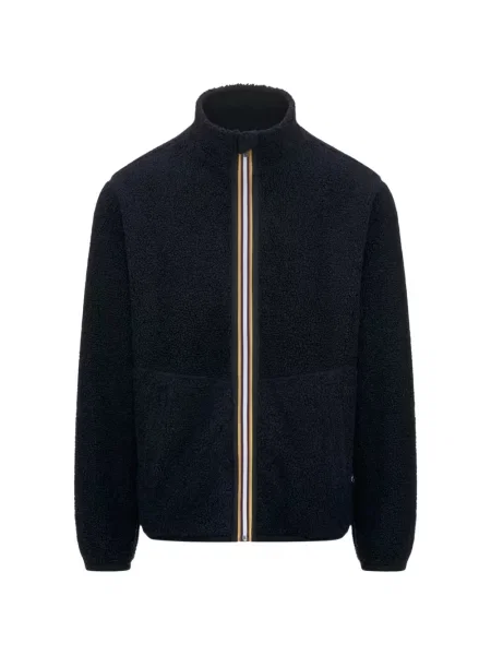 Reversibil geacă K-way din fleece albastru