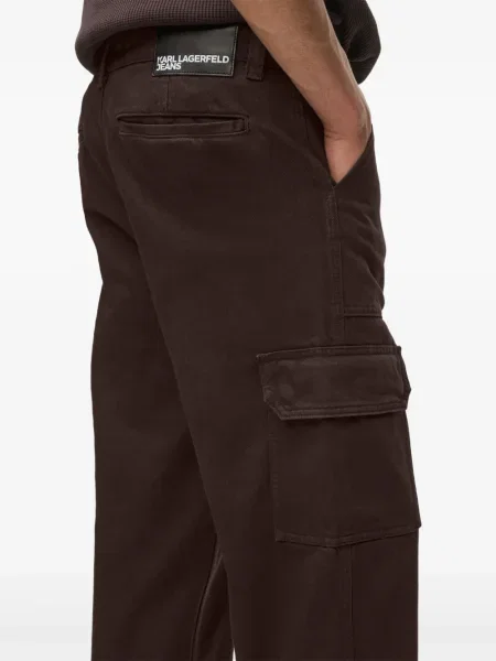 Pantaloni cargo Karl Lagerfeld Jeans maro