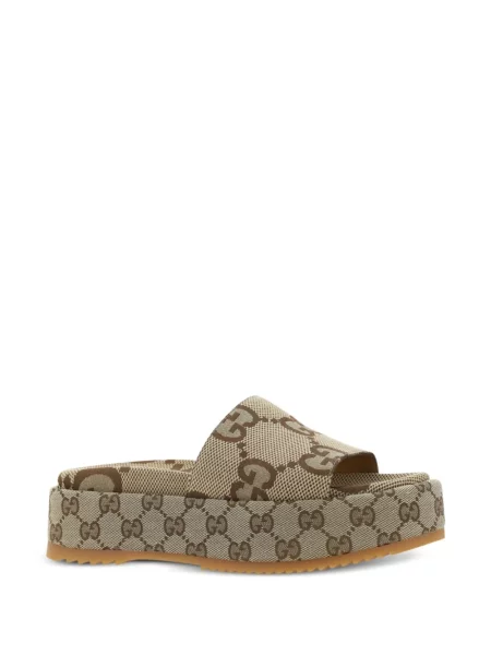 Klapki Gucci na platformie