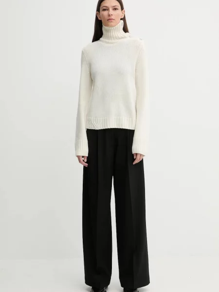 ZADIG&VOLTAIRE sweter kaszmirowy z golfem beżowy