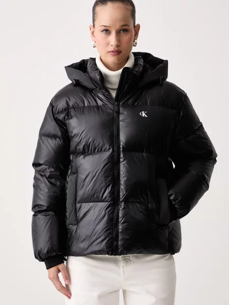 Calvin Klein Jeans péřová bunda černá