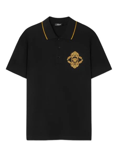 Polo Versace cu broderie negru