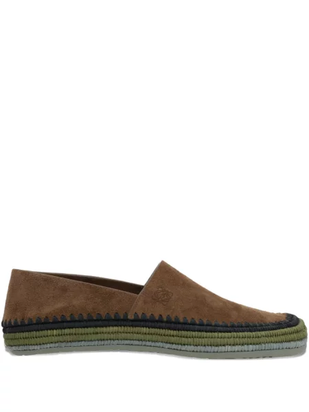 Espadrile Loewe din piele de căprioară maro
