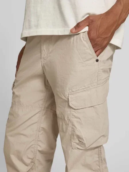 Bermudy capri o kroju regular fit z cargo Camel Active beżowe