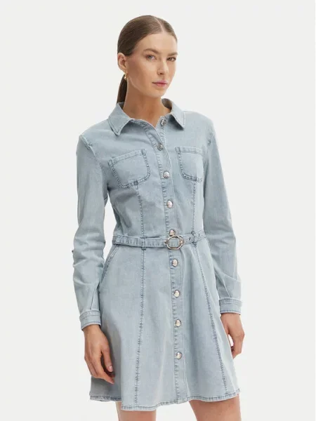 Morgan Jeans obleka Svetlo modra